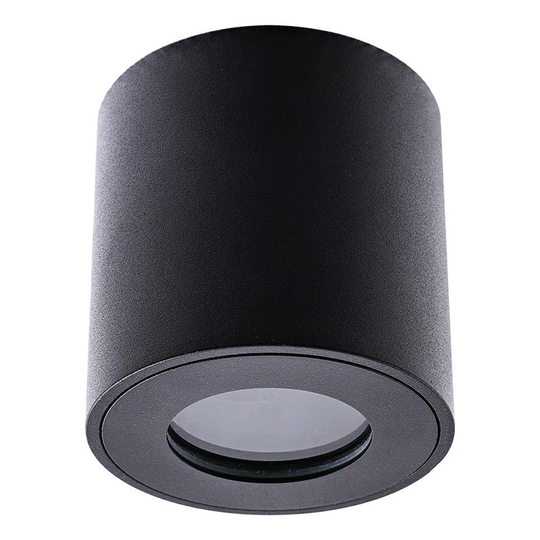 Emithor 48621 - Точковий світильник для ванної кімнати ALMAN 1xGU10/35W/230V IP44 круглий чорний