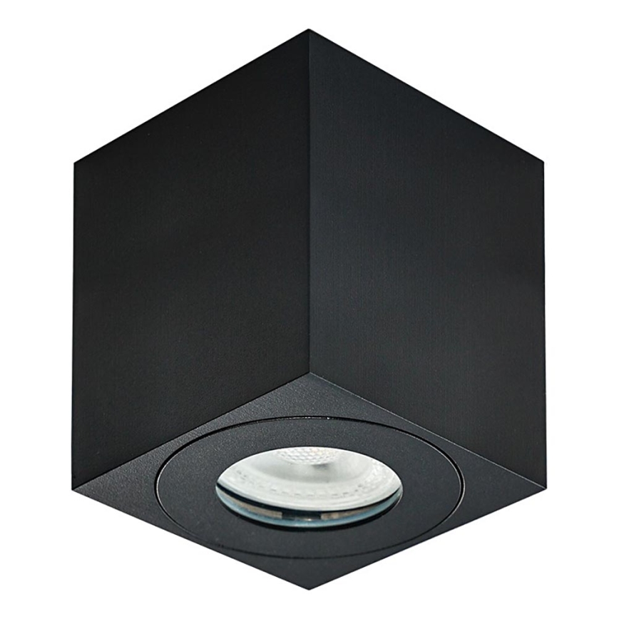 Emithor 48623 - Точковий світильник для ванної кімнати ALUX 1xGU10/35W/230V IP44 квадратний чорний