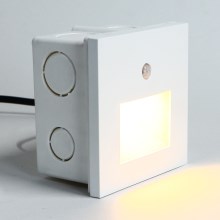 Emithor 70414 - Светодиодный лестничный светильник с датчиком SUNNY LED/1W/230V 4000K белый