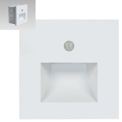 Emithor 70414 - Світлодіодний світильник для сходів з датчиком SUNNY LED/1W/230V 4000K білий