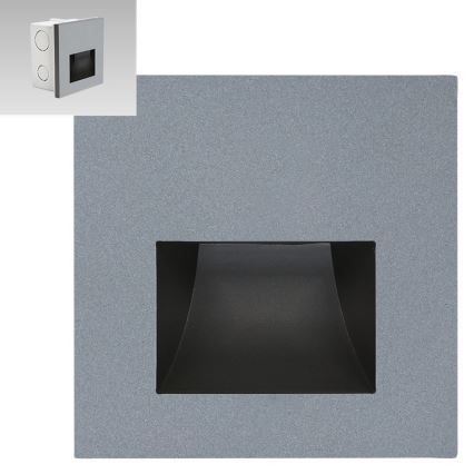 Emithor 70417 - Світлодіодний світильник для сходів SUNNY LED/1W/230V 4000K сірий