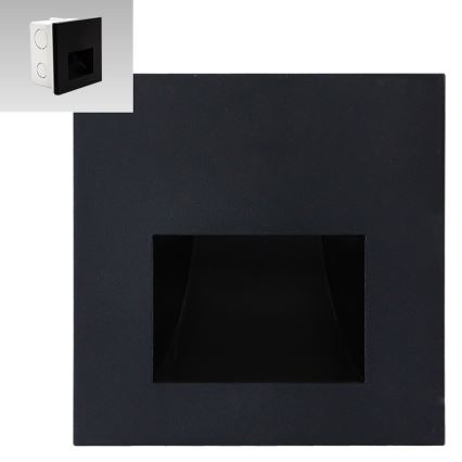 Emithor 70419 - Світлодіодний світильник для сходів SUNNY LED/1W/230V 4000K чорний