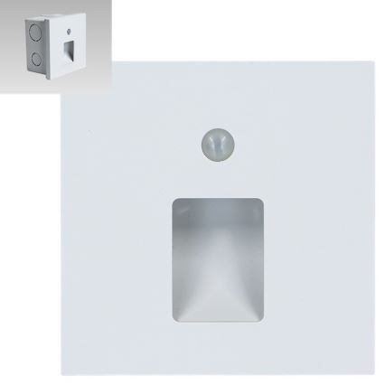Emithor 70420 - Светодиодный лестничный светильник с датчиком VIX LED/1W/230V 4000K белый