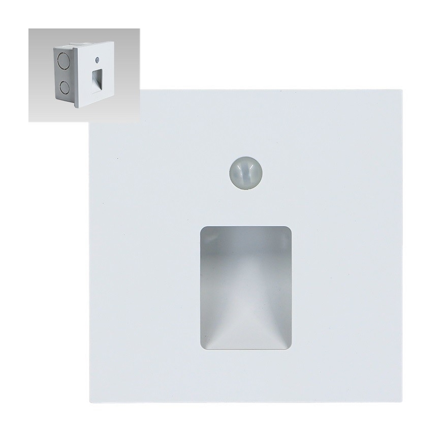 Emithor 70420 - Світлодіодний світильник для сходів з датчиком VIX LED/1W/230V 4000K білий