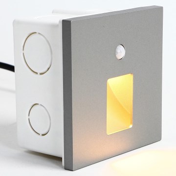 Emithor 70422 - Светильник для лестницы с датчиком VIX LED/1W/230V 4000K серый