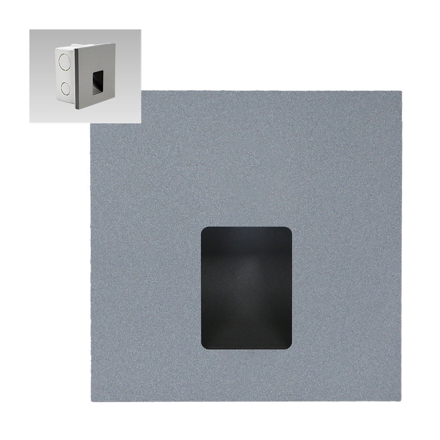 Emithor 70423 - Світлодіодний світильник для сходів VIX LED/1W/230V 4000K сірий