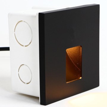 Emithor 70425 - Світлодіодний світильник для сходів VIX LED/1W/230V 4000K чорний