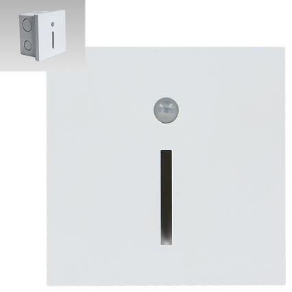 Emithor 70426 - Світлодіодний світильник для сходів з датчиком LINE LED/1W/230V 4000K білий