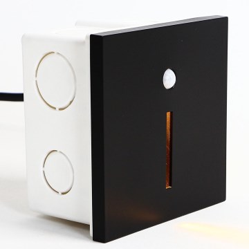 Emithor 70430 - світильник для сходів з LED та сенсором LINE LED/1W/230V чорний