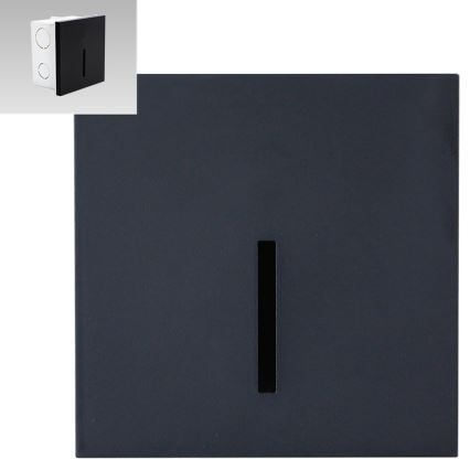 Emithor 70431 - Світлодіодний світильник для сходів LINE LED/1W/230V 4000K чорний
