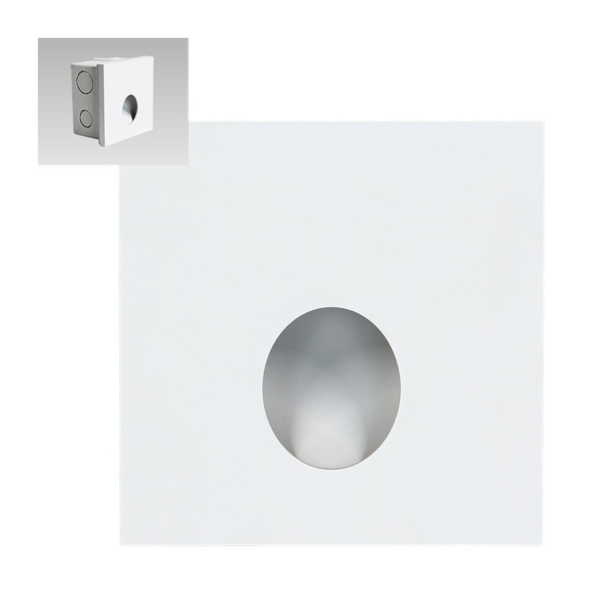 Emithor 70433 - Светодиодный лестничный светильник OLIVE LED/1W/230V 4000K белый