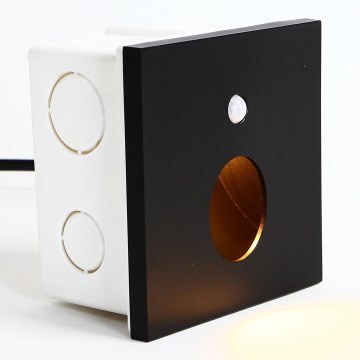 Emithor 70436 - Світильник для сходів LED з датчиком OLIVE LED/1W/230V 4000K чорний