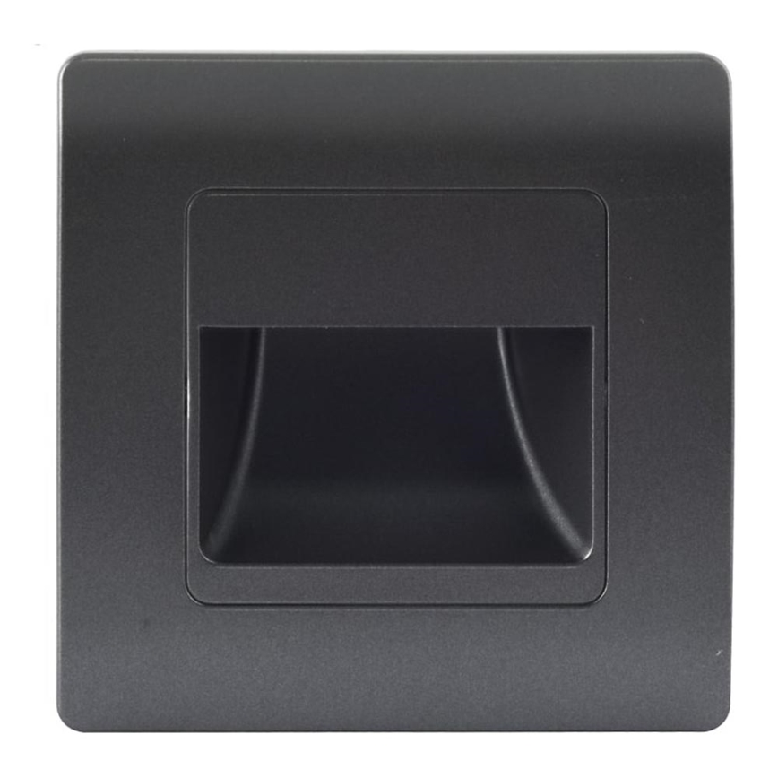 Emithor 70438 - Светильник для лестницы LED STEP LIGHT LED/1W/230V 4000K черный