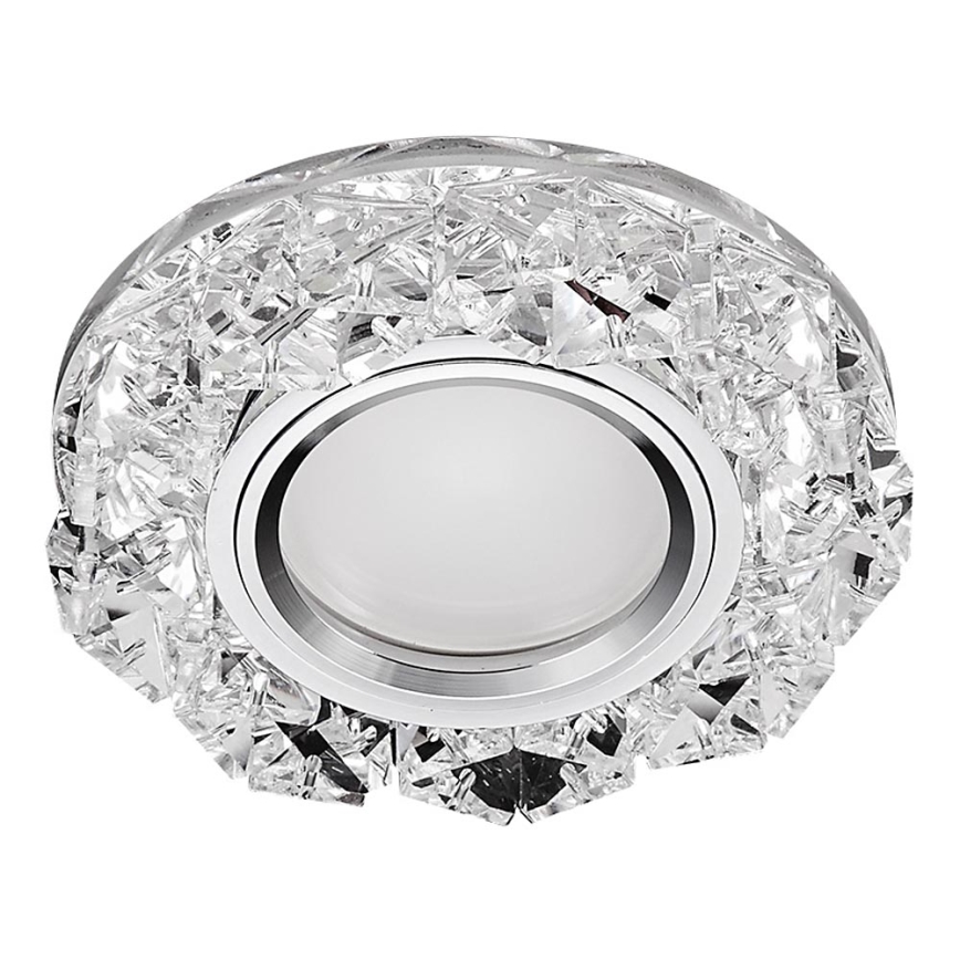 Emithor 71094 - Светодиодный встроенный светильник CRYSTAL FIX 1xGU10/50W + LED/3W STRIPE