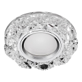 Emithor 71094 - Світильник для натяжних стель CRYSTAL FIX 1xGU10/50W + LED/3W STRIPE