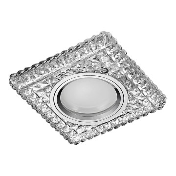 Emithor 71096 - Світильник для натяжних стель ELEGANT GLASS FIX 1xGU10/50W + LED/3W STRIPE