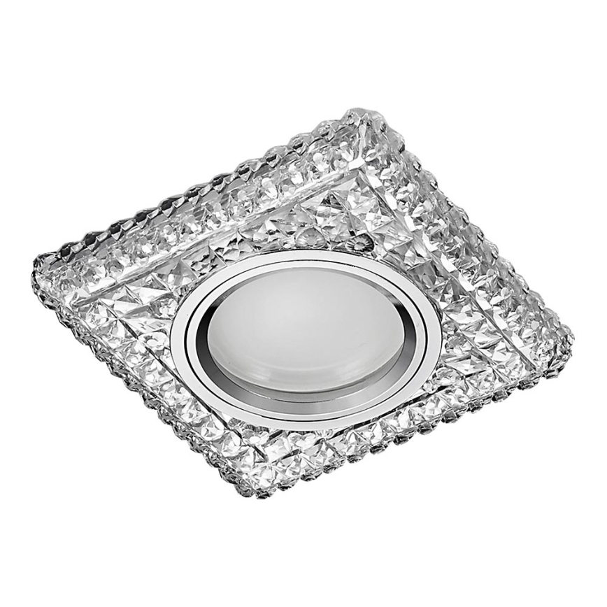 Emithor 71096 - Світлодіодний вбудований світильник ELEGANT GLASS FIX 1xGU10/50W + LED/3W STRIPE