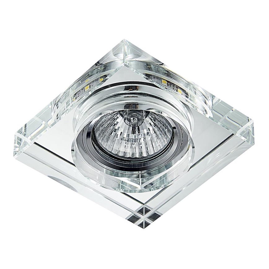 Emithor 71105 - Светодиодный встроенный светильник ELEGANT DOUBLE LIGHT 1xGU10/50W + LED/3W STRIPE