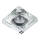 Emithor 71105 - Вбудований світильник ELEGANT DOUBLE LIGHT 1xGU10/50W + LED/3W СМУГА
