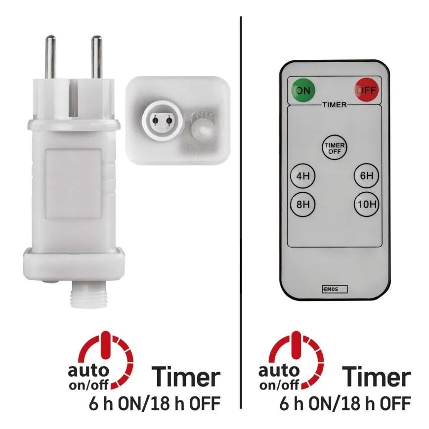 Блок питания для рождественских гирлянд 230V IP44 + дистанционное управление