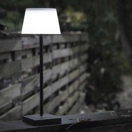 Акумуляторна LED лампа з регулюванням яскравості KATIE LED/4W/10V 1800mAh IP44 CRI 90 чорний