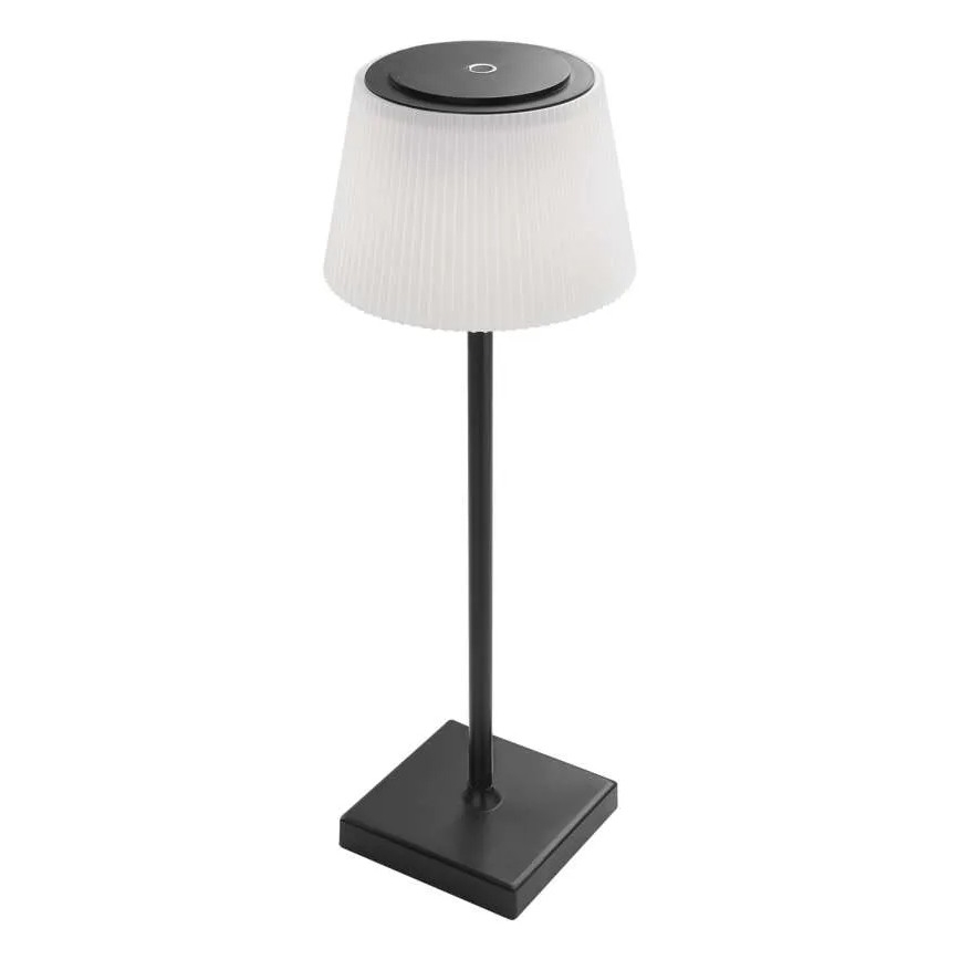 Акумуляторна LED лампа з регулюванням яскравості KATIE LED/4W/10V 1800mAh IP44 CRI 90 чорний