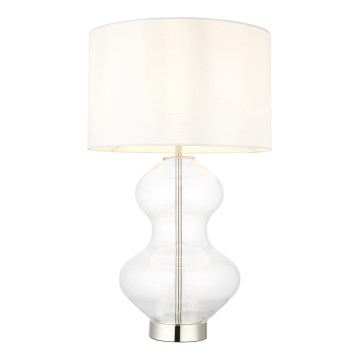 Endon 102676 - Настільна лампа з регулюванням яскравості KELDA 1xE27/10W/230V білий/матовий хром