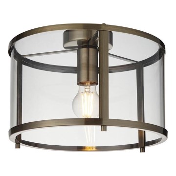 Endon 103112 - Потолочный светильник HOPTON 1xE27/10W/230V матовый хром