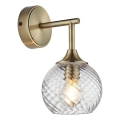Endon 103173 - Настенный светильник ALLEGRA 1xE14/7W/230V латунь/прозрачный