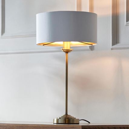 Endon 104054 - Настільна лампа HIGHCLERE 1xE14/7W/230V білий/латунний діаметр 25 cm