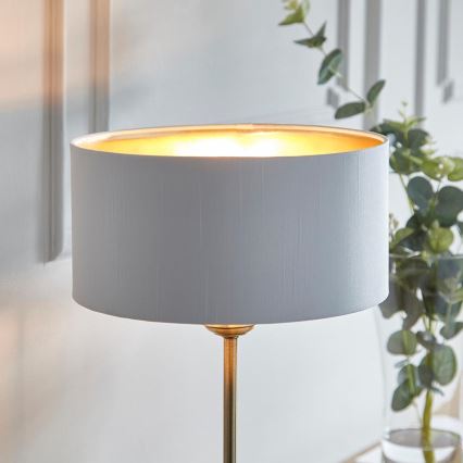 Endon 104054 - Настільна лампа HIGHCLERE 1xE14/7W/230V білий/латунний діаметр 25 cm