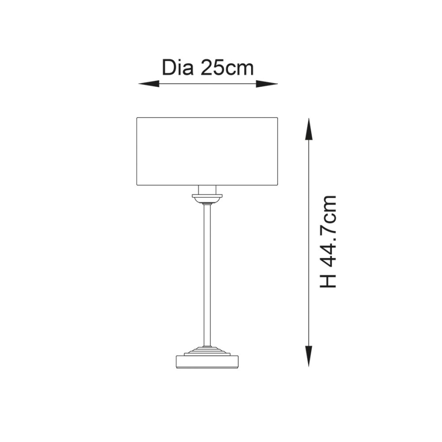 Endon 104054 - Настільна лампа HIGHCLERE 1xE14/7W/230V білий/латунний діаметр 25 cm