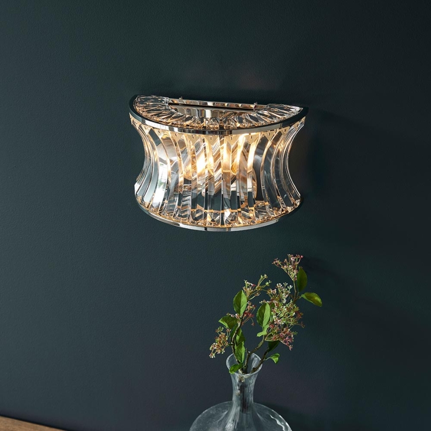 Endon 104529 - Настінний світильник 2xE14/7W/230V глянсовий хром