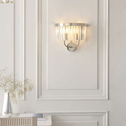 Endon 106448 - Бра CHESTERFIELD 2xE14/6W/230V, глянцевый хром