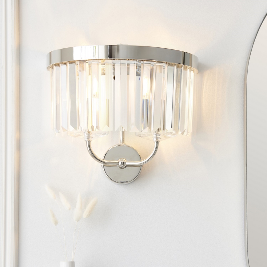 Endon 106448 - Бра CHESTERFIELD 2xE14/6W/230V, глянцевый хром