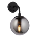 Endon 106664 - Настенный светильник ONTARIO 1xE14/7W/230V черный/дымчатый