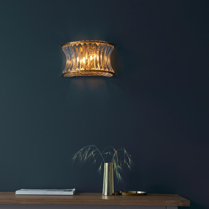 Endon 106812 - Настінний світильник 2xE14/7Вт/230В золотистий