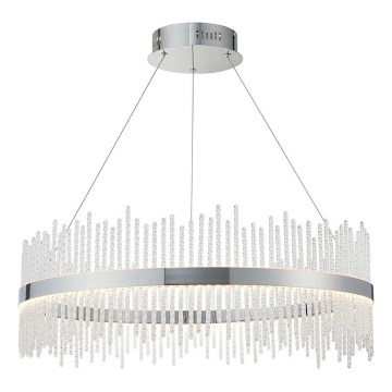 Endon 107108 - LED-люстра на тросі LED/56W/230V 3000K глянцевий хром