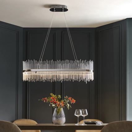 Endon 107109 - LED люстра на тросі LED/47W/230V 3000K полірований хром