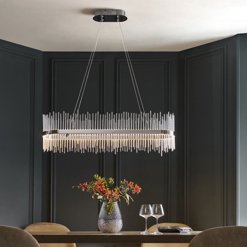 Endon 107109 - LED люстра на тросі LED/47W/230V 3000K полірований хром