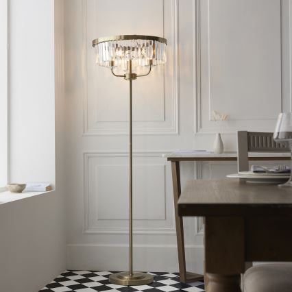 Endon 110644 - Торшер CHESTERFIELD 3xE14/6W/230V латунь