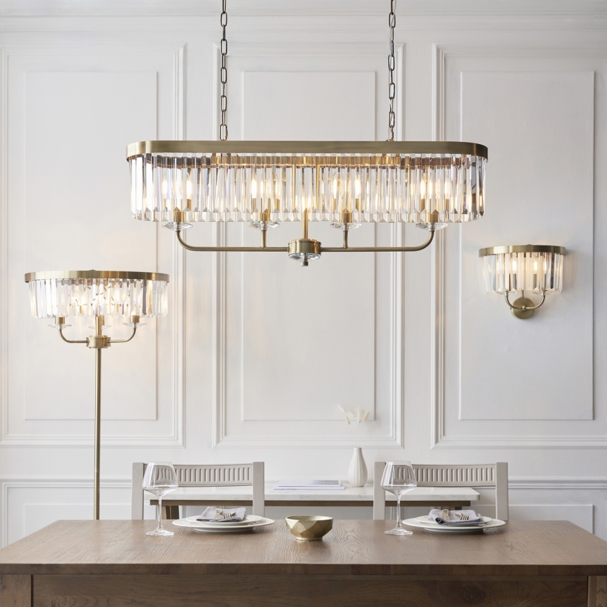 Endon 110644 - Торшер CHESTERFIELD 3xE14/6W/230V латунь