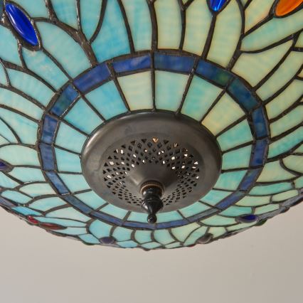 Endon 111897 - Накладна люстра Tiffany DRAGONFLY 3xE27/10W/230V діам. 41 см