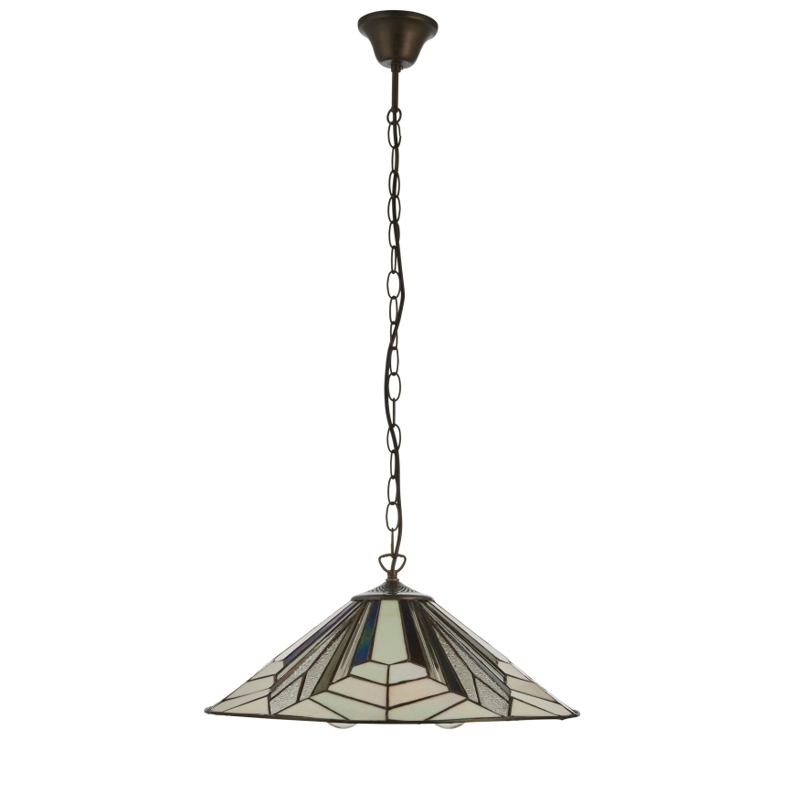 Endon 111922 - Подвесная люстра на цепи Tiffany ASTORIA 3xE27/10W/230V, диаметр 48 см