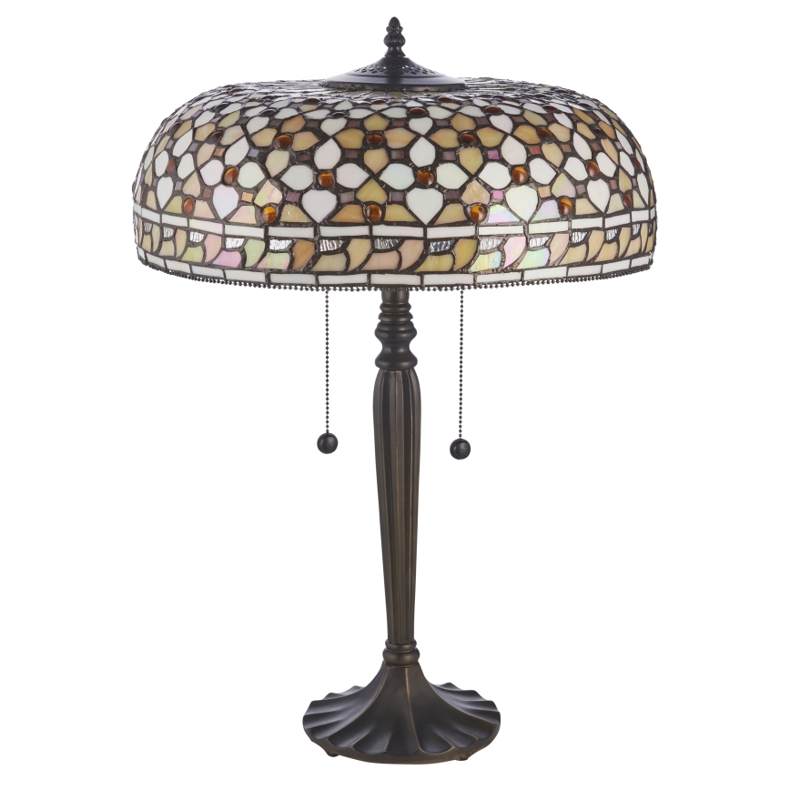 Endon 112178 - Настільна лампа Tiffany MILLE FEUX, 2xE14/40W/230V, діаметр 45 см