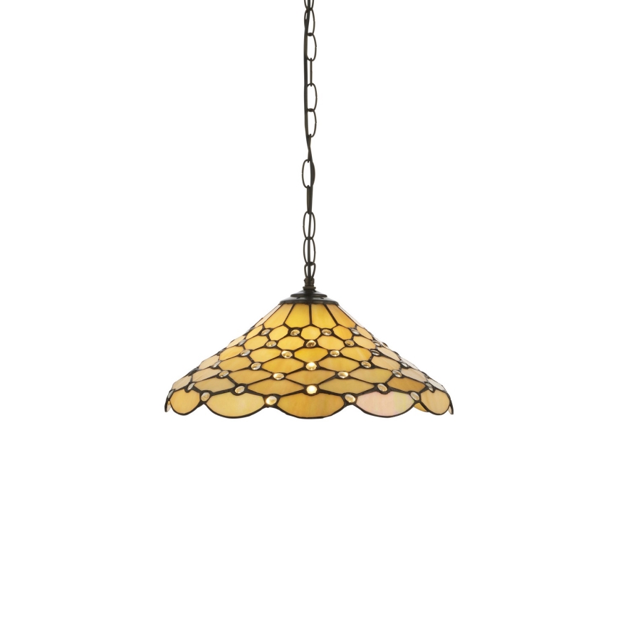 Endon 112226 - Люстра на цепи Tiffany PEARL 1xE27/10W/230V диаметр 45 см