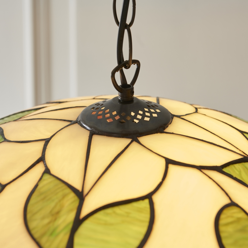 Endon 112246 - Люстра на ланцюзі Tiffany BOTANICA 1xE27/60W/230V, діаметр 45 см