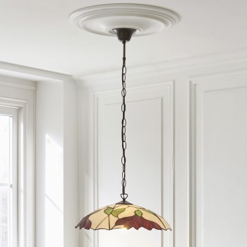 Endon 112246 - Подвесная люстра на цепи Tiffany BOTANICA 1xE27/60W/230V Ø 45 см
