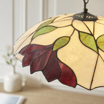Endon 112246 - Подвесная люстра на цепи Tiffany BOTANICA 1xE27/60W/230V Ø 45 см