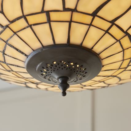 Endon 112251 - Подвесная люстра на цепи Tiffany DRAGONFLY 3xE27/60W/230V диаметр 50 см